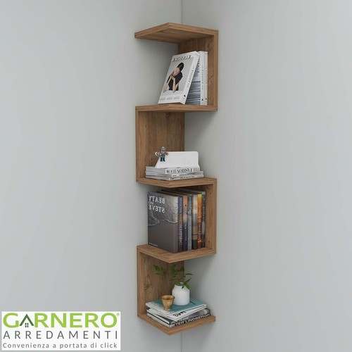 Libreria angolare moderna