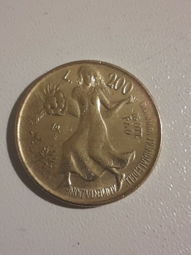 Rara moneta 200 lire del - 200, 1981