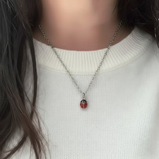 Collana acciaio Coccinella