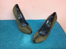 SCONTATOI?SLO ?SCARPE CON TACCHI IN PELLE SCAMOSCIATA MARRONE N 37  ?❄️❄️