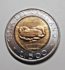 Città del Vaticano 500 lire 1992 bimetallica