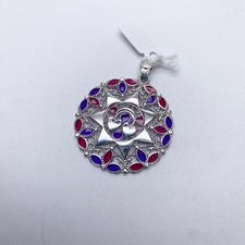 CIONDOLO ARGENTO 925, la presentosa gioiello artigianale tipico d' Abruzzo P201