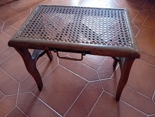 Antico sgabello pieghevole stile Campaigner francese XIX/XX secolo