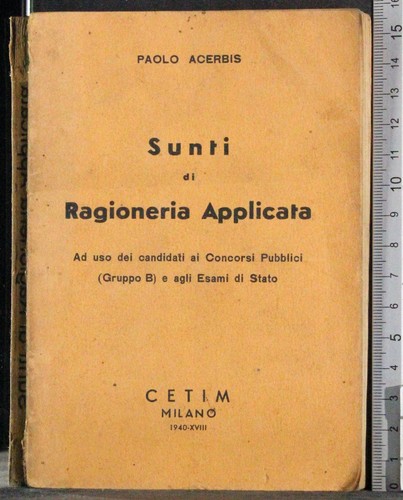 Sunti ragioneria applicata - di,