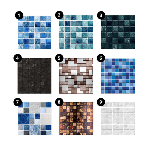 24x adesivi piastrelle mosaico - 24x,