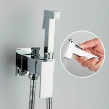 Miscelatore bidet wc pulito spruzzatore palmare doccia bagno cromato ottone