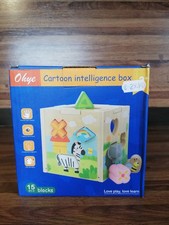 CUBO IN LEGNO GIOCO ANIMALI