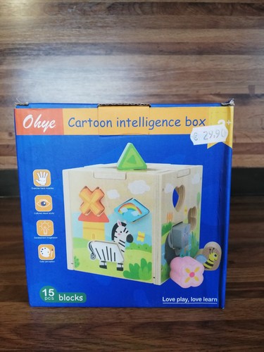 Cubo legno gioco animali - cubo,