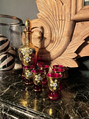 Set bicchieri decanter vetro - bicchieri,