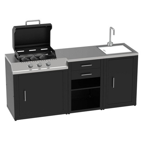 Barbecue gas fuochi con - barbecue,