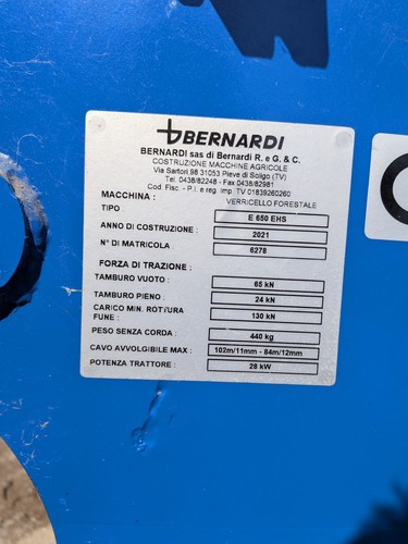 Verricello forestale 650 ehs - verricello,