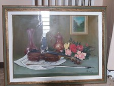 Quadro olio su tela firmato da