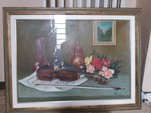 Quadro olio tela firmato - quadro,