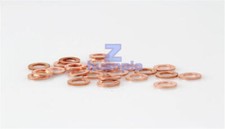 Nuovo 20PCS per Multi Metrica Rame Guarnizione Piatta Anello di Tenuta Rondella Barca