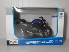Modellino Statico Yamaha MT07 (2018) Maisto Moto Blu/Nero Scala 1:18