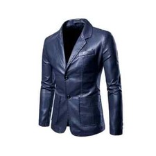 Blazer uomo elegante blu vera