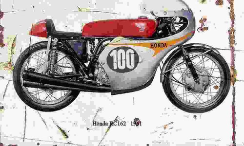 Honda rc162 1961 aged vintage - rc162,
