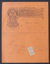 Fattura PARIGI 1905 fuochi