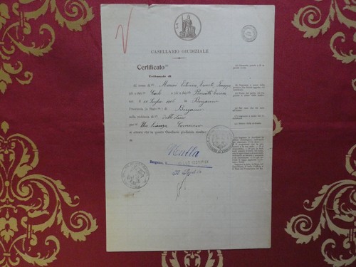 Certificato casellario - certificato,