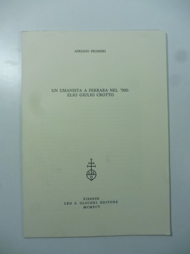 Prosperi umanista a - prosperi,, un