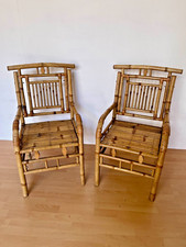Coppia sedie in bamboo stile