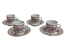 Tazzine e piattini in porcellana cinese da caffè anni '60  4 tazzine 4 piattini