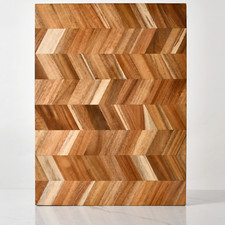 Chevron Tagliere, Blocco Macellaio, Tagliere Formaggio, Tagliere Salumi 16 x 12