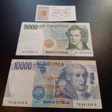 Vecchie banconote italiane - banconote,