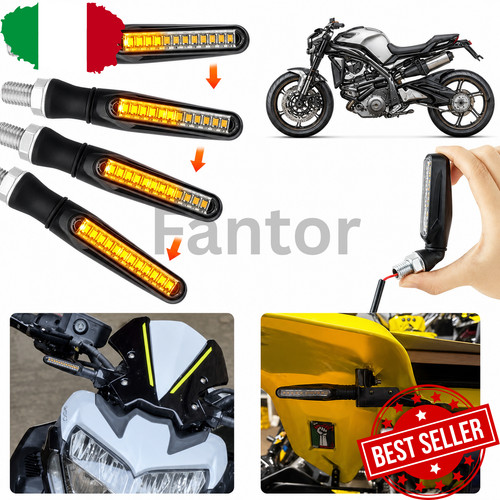 Coppia frecce moto - led, con