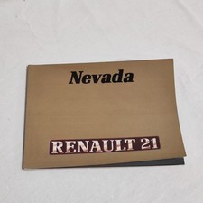 RENAULT 21 Nevada  libretto suo manutenzione 4° ed. italiano