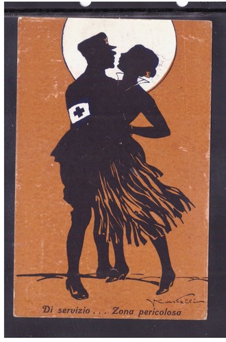 Cartolina militare umoristica - cartolina,
