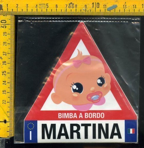 Adesivo bimbo bordo - a,