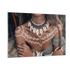 Quadro su Vetro 120x80cm Donna