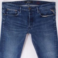 Jeans Uomo Replay MA946 RONAS Elasticizzato Slim Dritto Blu W35 W36 L32