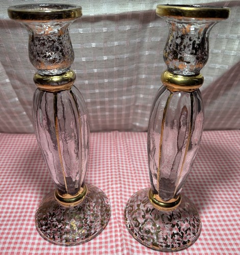 Coppia portacandele vintage