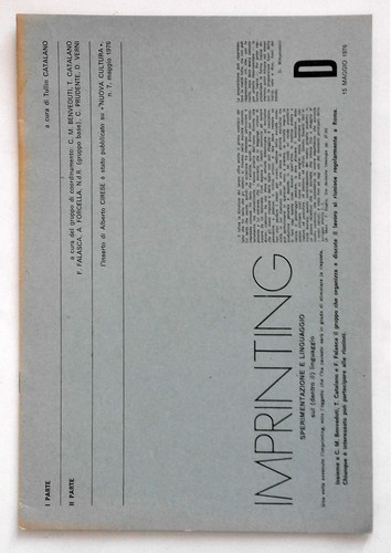 Imprinting 1976 - imprinting,
