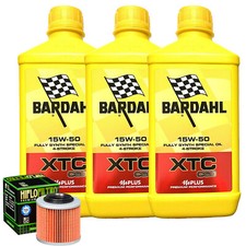 Kit Tagliando Olio Bardahl XTC 15W50 Filtro Per Aprilia 650 Pegaso Tibet 2004
