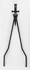 Cycle Vision Sissy Bar Crosstude 30" Nero, Per Harley - Davidson, Softail Dyna