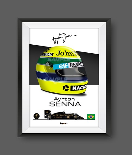 Casco ayrton senna - senna, angolo