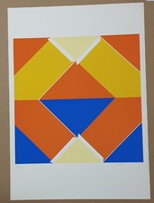 Franco Giuli serigrafia Cerreto d'Esi Fabriano firmata e numerata anni 70