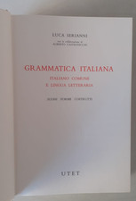 Suoni Forme Costrutti - Grammatica Italiana - UTET - 1988 - come NUOVO --
