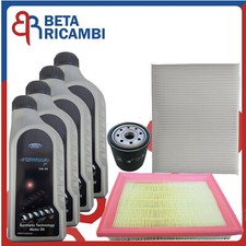 Kit Tagliando Ford Fiesta V 1.2 Fusion 1.3 1.4 Benzina Filtro Olio Ford 5W30 