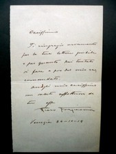Autografo  Fragiacomo Pietro Lettera Venezia 24/10/1919 Pittore Trieste 