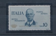 1934 Regno d'Italia - Servizio Aereo - 10 Lire Ardesia Coroncina - MNH** Raybaudi C