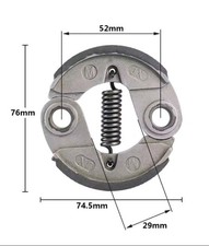 Gruppo trasmissione frizione 76 mm OD adatto decespugliatore Honda GX31 GX35