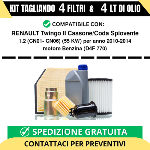 Tagliando per renault - tagliando, twingo
