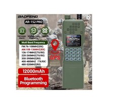 Baofeng 15W potente Walkie Talkie AR-152 Pro GPS militare Tactial  UHF/VHF Radio