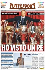 TUTTOSPORT 13.6.2023 SILVIO BERLUSCONI Calcio MILAN