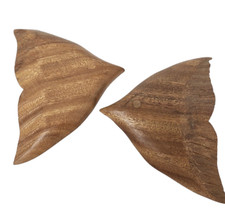 Vintage Hand Carved Wood Fish