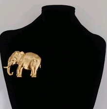 Spilla Vintage Americana Elefante - Gold Tone Brooch
